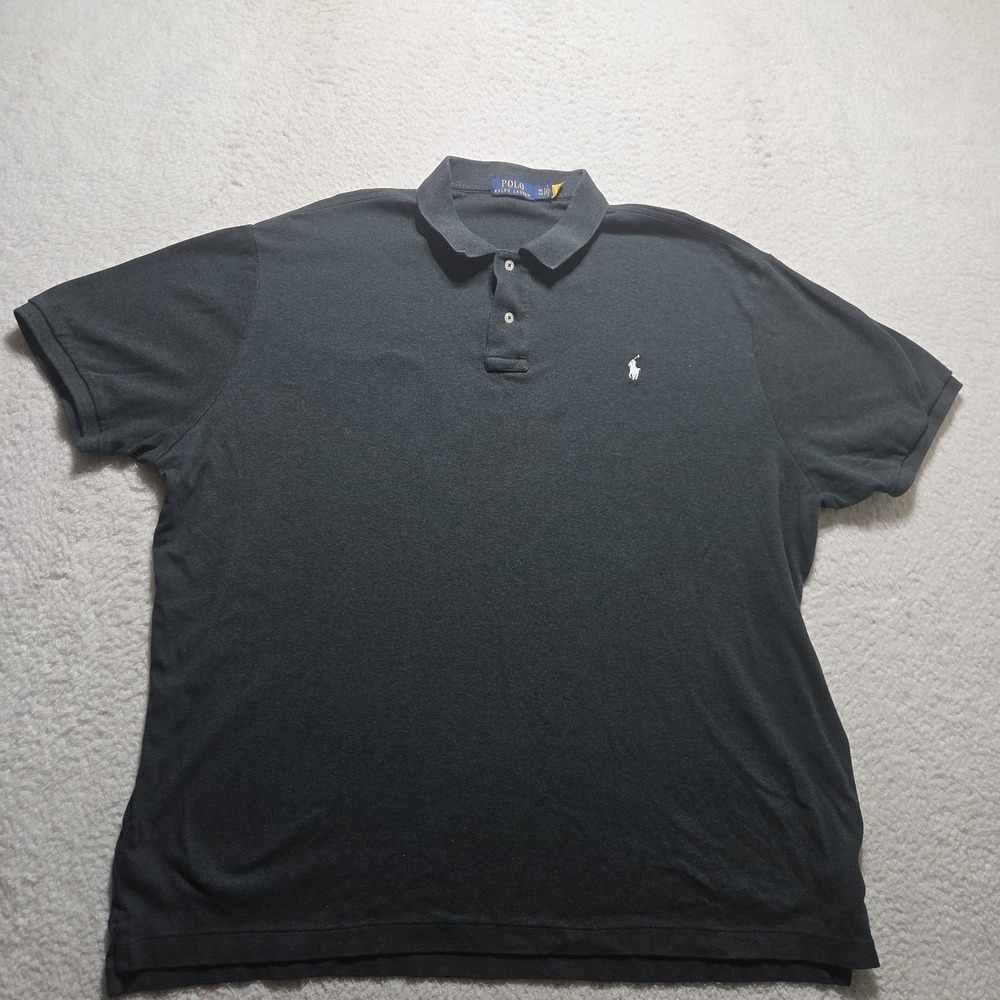 Polo Ralph Lauren Polo Men's Size XXL Black Shirt 100% Cotton Classic Preppy